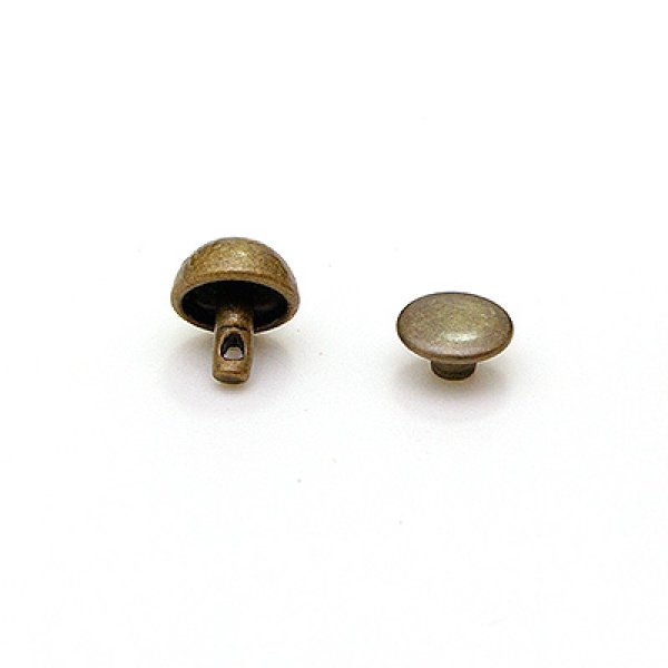 底鋲カシメ 10mm銅 AT 5ヶ入